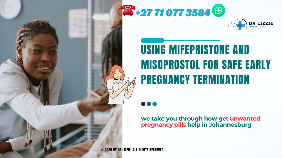 A healthcare professional discussing options with a patient in a clinic in Botswana