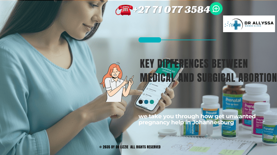 A pregnant woman using a smartphone to calculate gestational age, surrounded by prenatal vitamins and a calendar.