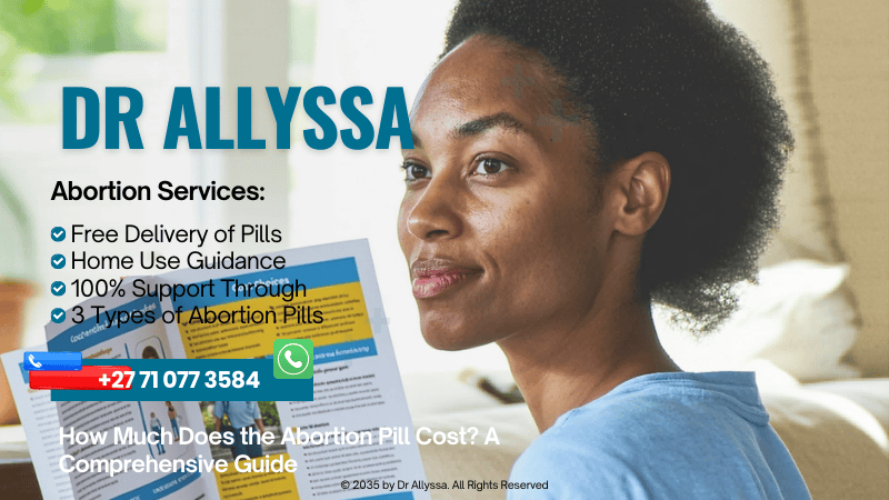 A woman contemplating her options while looking at a healthcare brochure, symbolizing the importance of understanding costs and choices.