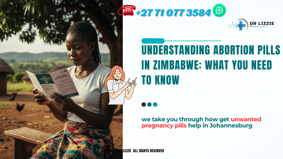 A woman looking at a medical brochure, symbolizing the quest for information on abortion pills in Zimbabwe.