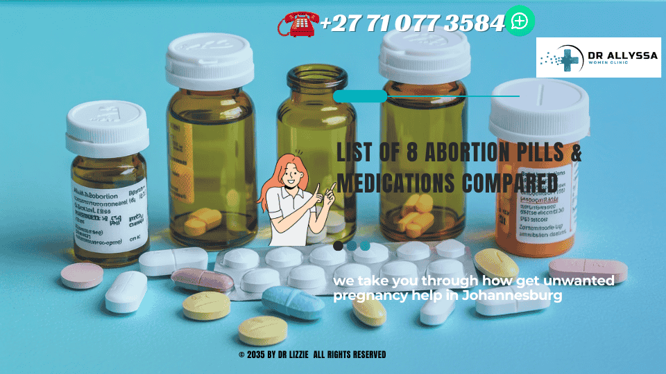 An image showing a variety of medication bottles and pills, representing the different types of abortion medications available. (1)