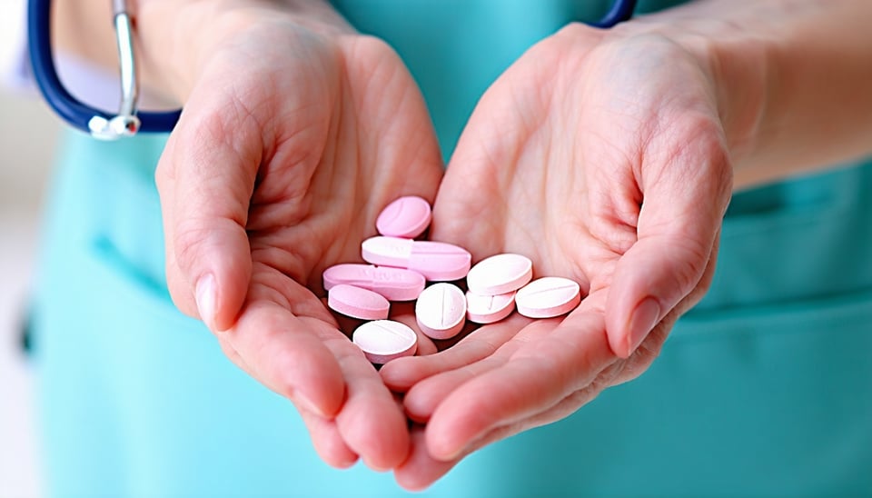 A close-up of a medical professionals hands holdi