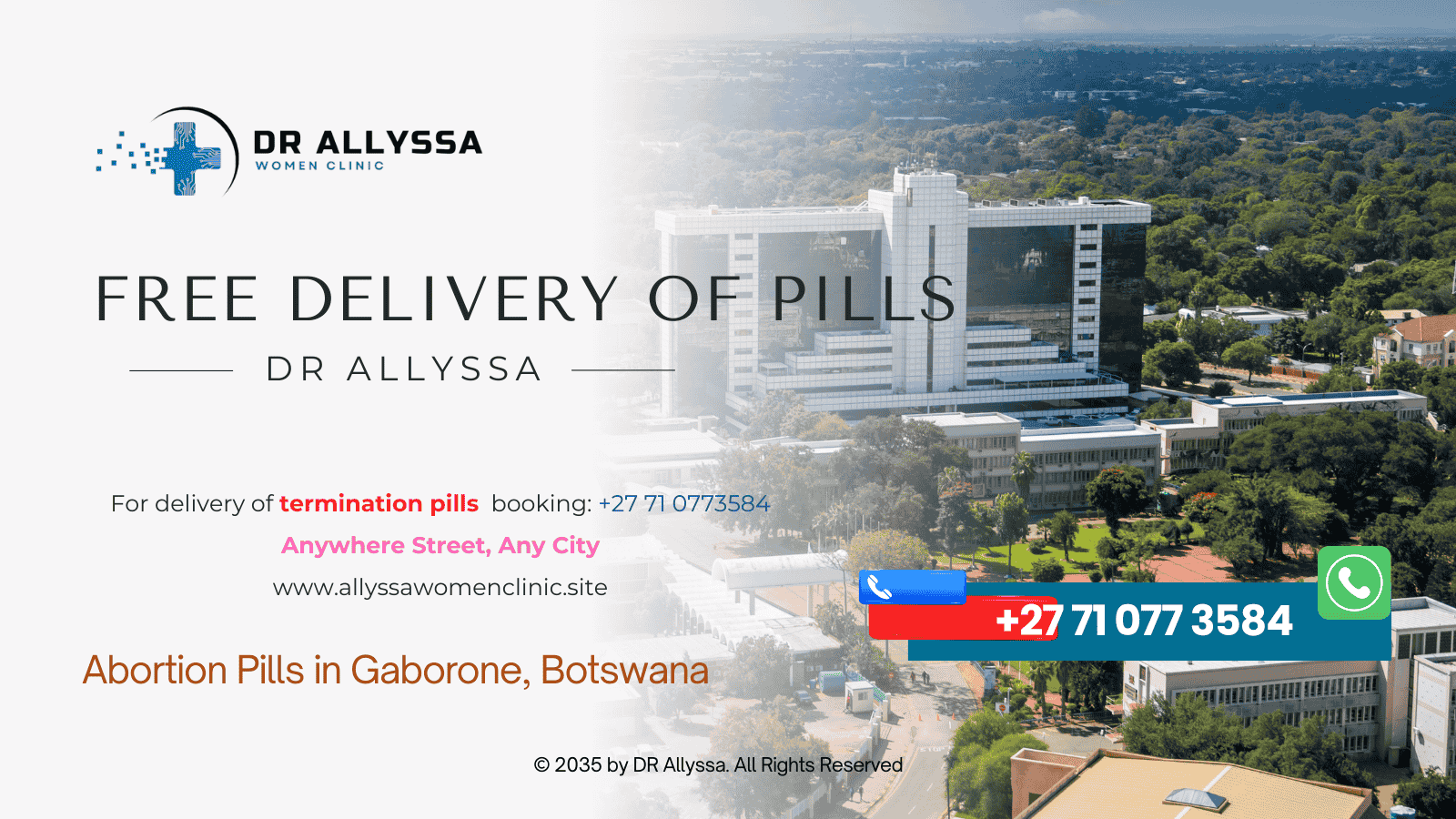 A serene image of Gaborone cityscape, symbolizing the importance of healthcare accessibility in the region. (1)