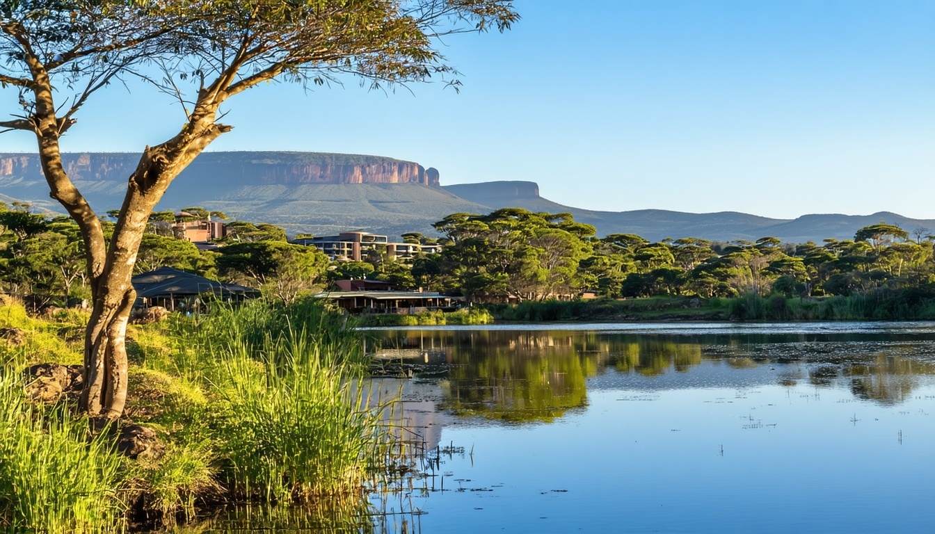 A serene image of Nelspruit to highlight the location, with a focus on healthcare and wellness.