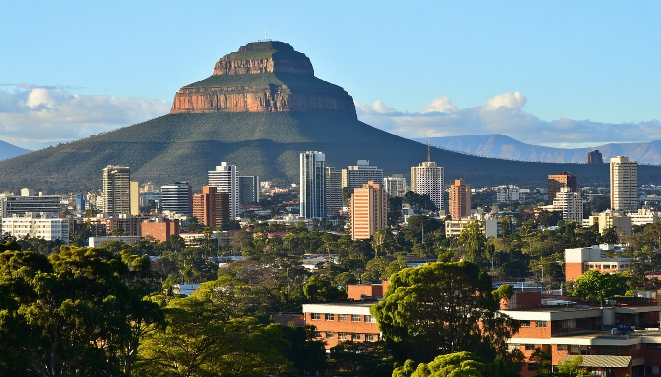 A serene image of Pretoria's cityscape, symbolizing the availability of comprehensive healthcare services.